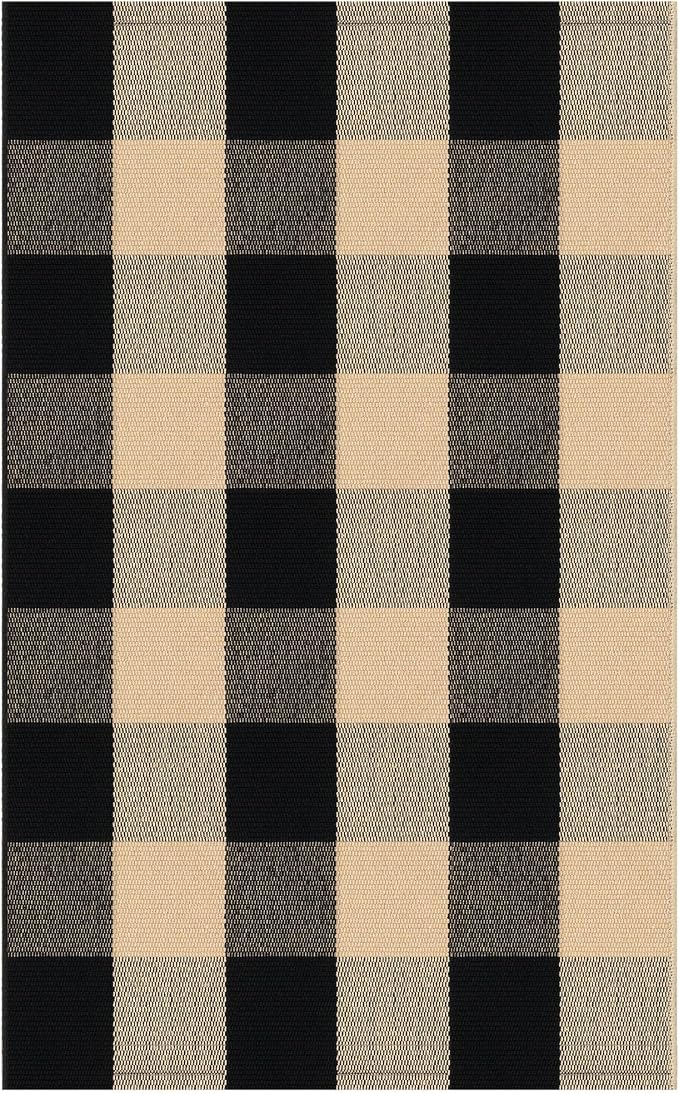 IOHOUZE Buffalo Plaid Checkered Rug 2x3 Ft Front Door Mats, Washable Area Rugs - Image 8