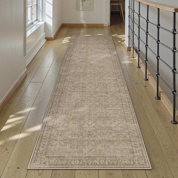 PureCozy 2x8 Light Brown Area Rug Runners - Image 5