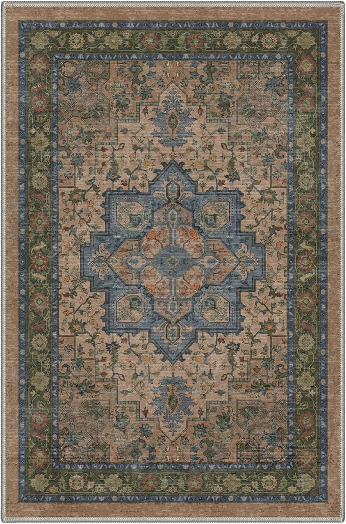 GENIMO 2x5 Runner Rugs for Hallway, Machine Washable Non Slip Vintage Rugs - Image 6