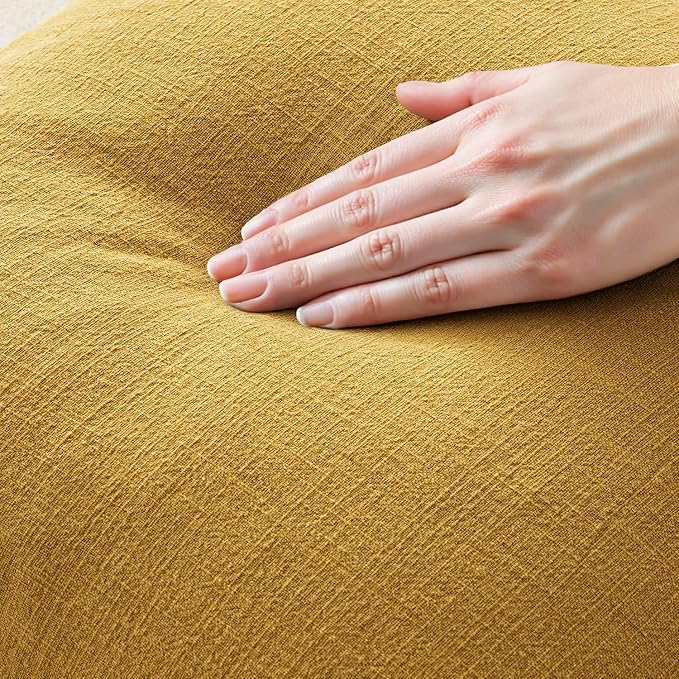 MIULEE Decorative Lumbar Throw Pillow Covers Neutral Linen Fringe Throw Pillows - Image 2