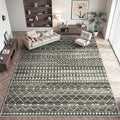 Miukiki 9x12 Area Rug for Living Room Moroccan Washable Rugs Non Slip Indoor by Miukiki
