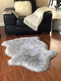 Free Shape Luxury Soft Fluffy Shag Area Rug Single 2’x3’, 60x90cm by LAMBZYRUGS