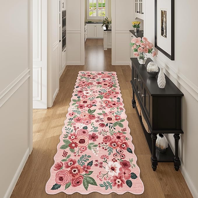 DUKINO 2.6x8 Runner Rug for Hallway, Washable Kitchen Rug - Image 7