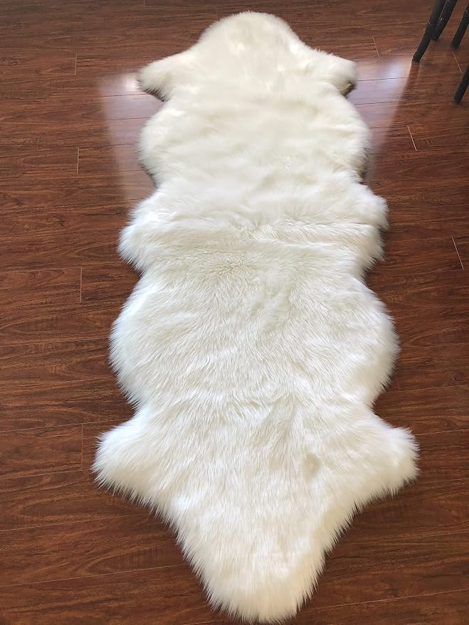 Free Shape Luxury Soft Fluffy Shag Area Rug Double 2'x6', 60x180cm - Image 5