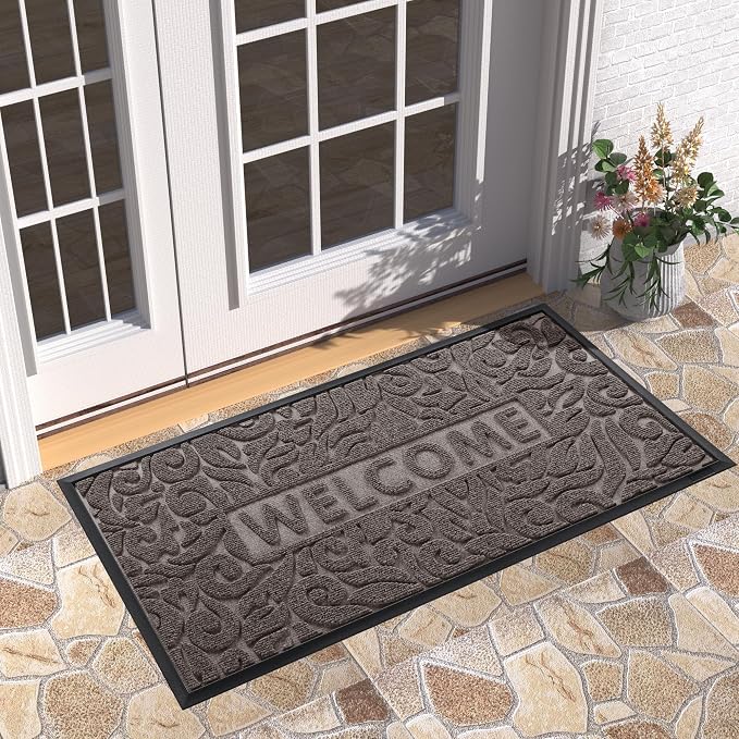 Yimobra Large Welcome Mat 47x24, Waterproof Non-Slip Outdoor Mats - Image 5