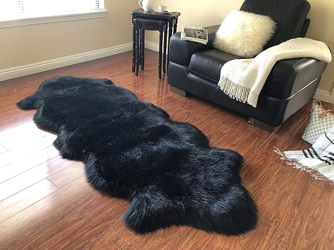 Free Shape Luxury Soft Fluffy Shag Area Rug Double 2'x6', 60x180cm by LAMBZYRUGS