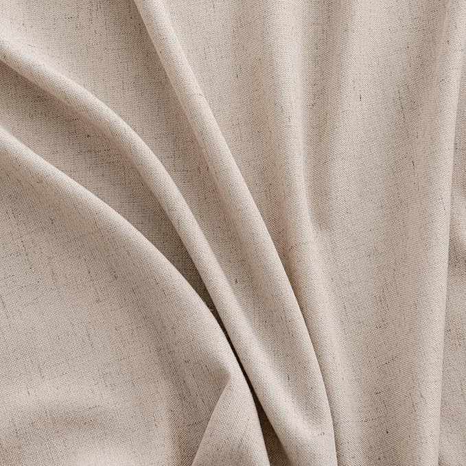 MIULEE Non-See-Through Privacy Linen Curtains 2 Panels, Light Filtering Window - Image 7