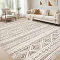 cotiled 5x8 Area Rug Living Room: Washable Boho Rugs by COTILED