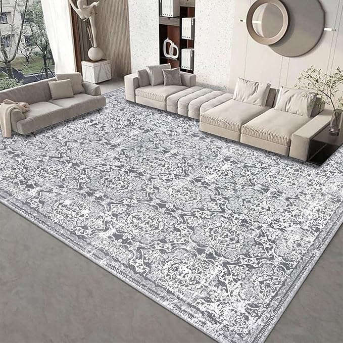 Vaukki Living Room Rug, Vintage Shaggy Soft Laundry Rug, Non Slip Kitchen Area - Image 9