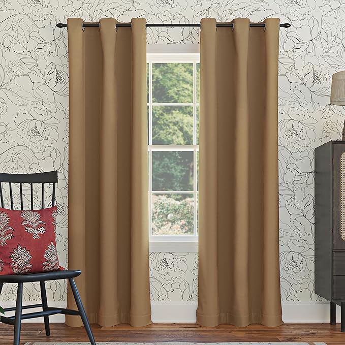 Sun Zero Easton Blackout Energy Efficient Grommet Curtain Panel by SunZero%E2%84%A2