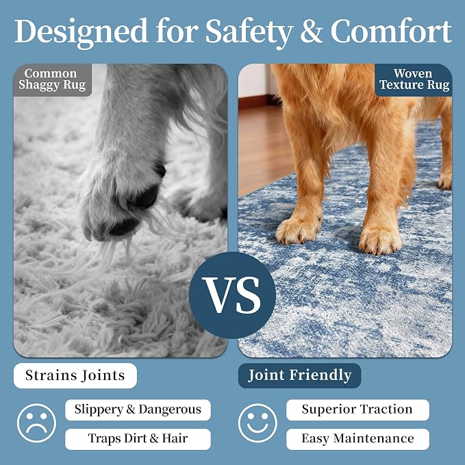 Non Slip Floor Runners for Dogs 2.6x8 Washable Runner Rug Abstract, Joint - Image 6