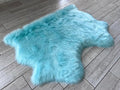 Free Shape Luxury Soft Fluffy Shag Area Rug Double Side by Side 3'x4', 90x120cm by LAMBZYRUGS