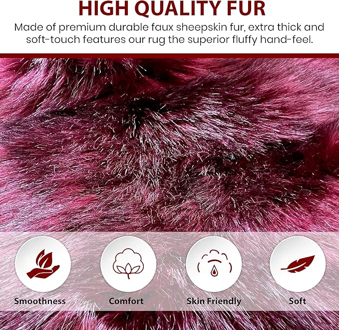 Free Shape Luxury Soft Fluffy Shag Area Rug Decto 10 Pelts 6'x10', 180x300cm - Image 4