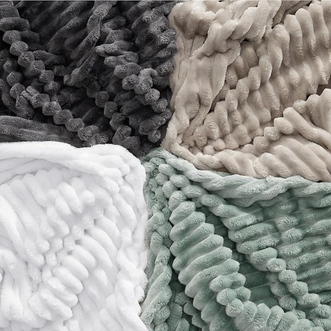 Bedsure GentleSoft White Fleece Blanket - Image 7