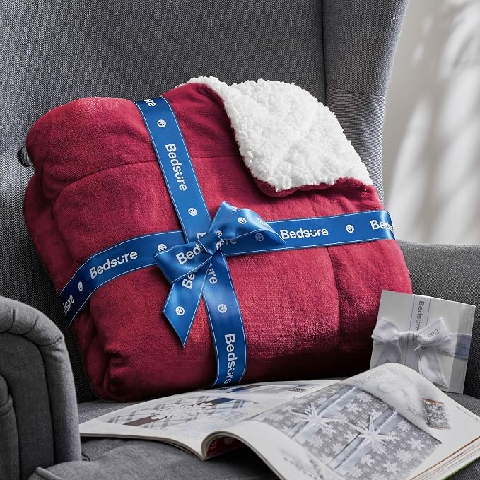 Bedsure GentleSoft Sherpa Fleece Twin Size Blanket - Image 8