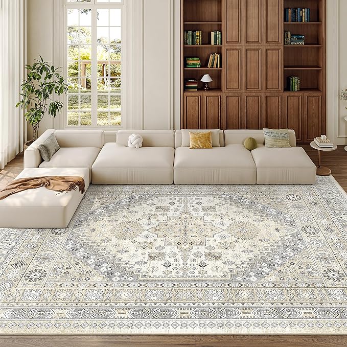 zesthome 10x12 Area Rugs, Stain Resistant Washable Rug, Ultra-Thin Rugs - Image 4