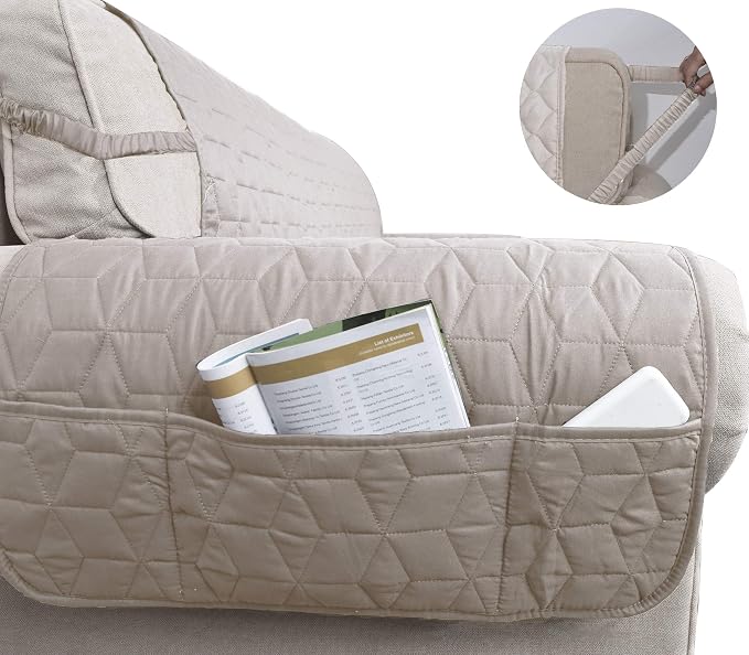 Ameritex Couch Sofa Slipcover 100% Waterproof Nonslip Quilted Furniture - Image 4