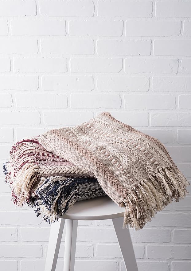 DII Braided Striped Decorative Throw Blanket - Image 5
