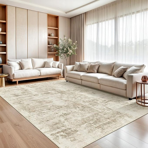 10x14 Area Rugs for Living Room, Non Slip Machine Washable Vintage Carpets - Image 2