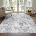 5 Square Area Rug: Washable Low Pile Carpet by Puino