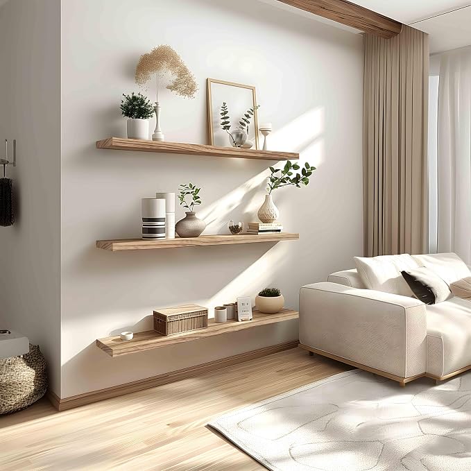 PHPH 48 Inch Wood Floating Shelves - Image 3