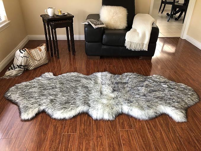 Free Shape Luxury Soft Fluffy Shag Area Rug Double 2'x6', 60x180cm by LAMBZYRUGS