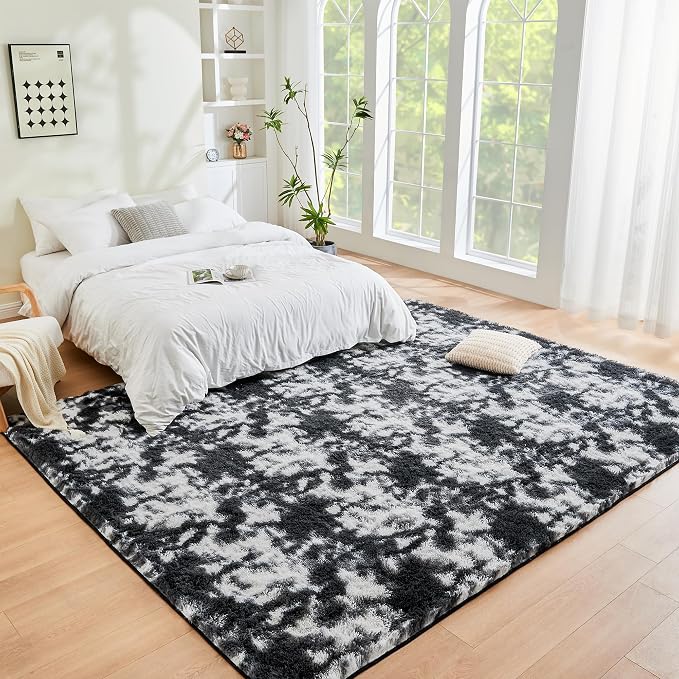 Litanika 5x8 Fluffy Shag Faux Fur Area Rug - Image 3