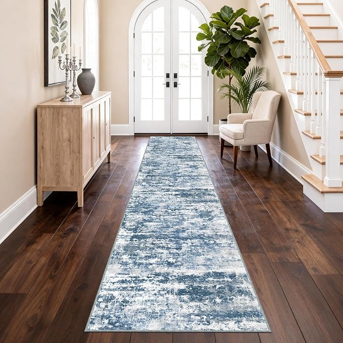 Non Slip Floor Runners for Dogs 2.6x14 Washable Runner Rug Abstract, Joint - Image 7
