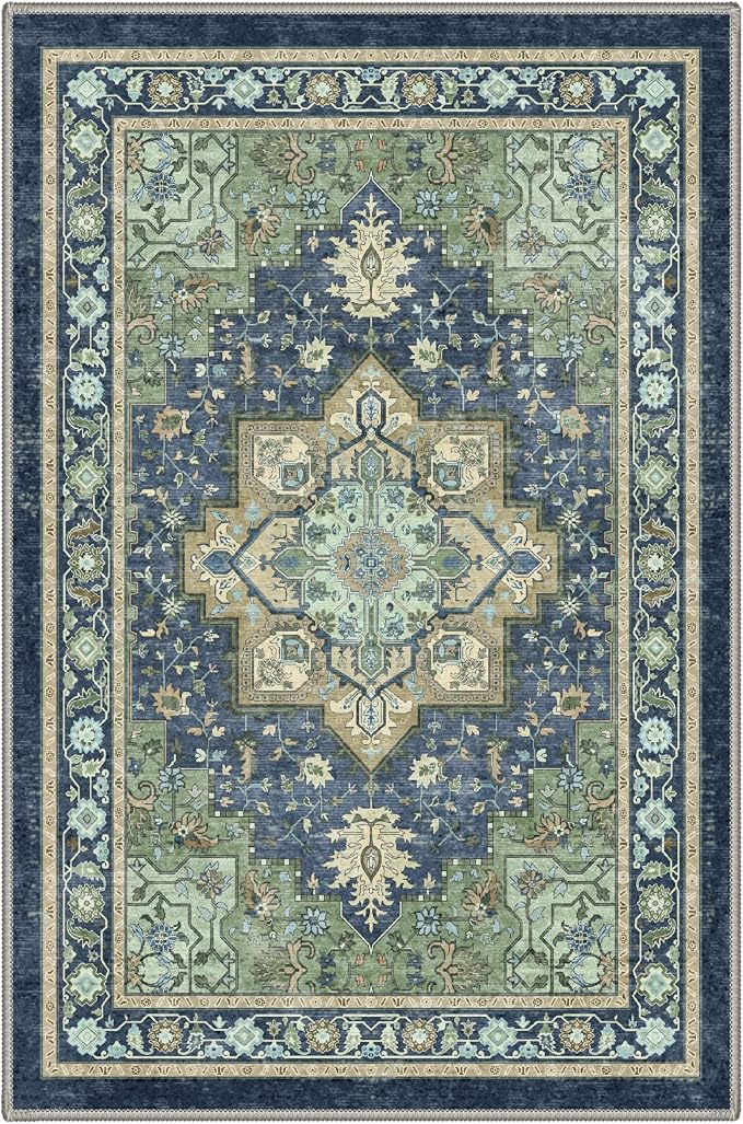 GENIMO 2x5 Runner Rugs for Hallway, Machine Washable Non Slip Vintage Rugs - Image 6