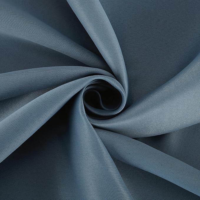 Sun Zero Easton Energy Saving Blackout Grommet Curtain Panel, Denim Blue - Image 7