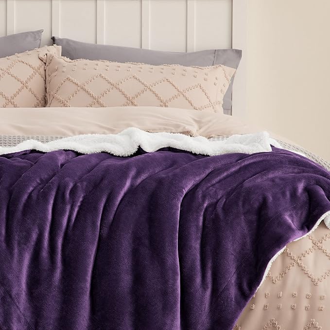 Bedsure GentleSoft Sherpa Fleece Twin Size Blanket - Image 4