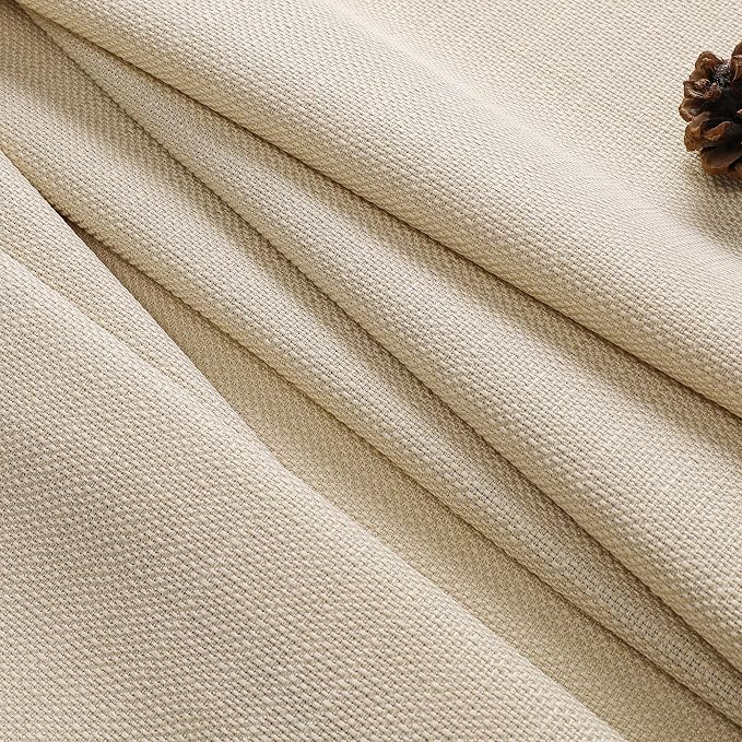 Chyhomenyc Light Filtering Curtains 72 Inch Length 2 Panels Set, 100% Polyester - Image 5