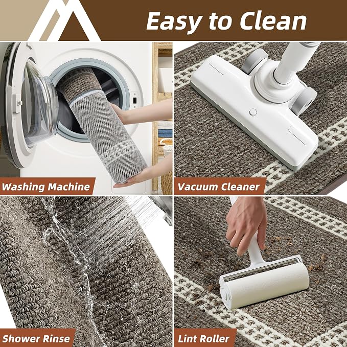COSY HOMEER Kitchen Rugs Non-Slip 20x30/20x48 Inch Thick Polypropylene Standing - Image 7