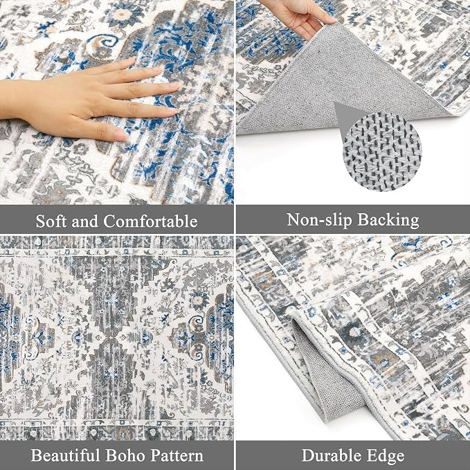 Ileading Washable Hallway Runner Rugs, 2x8 Non Slip Runners Area Rug - Image 9