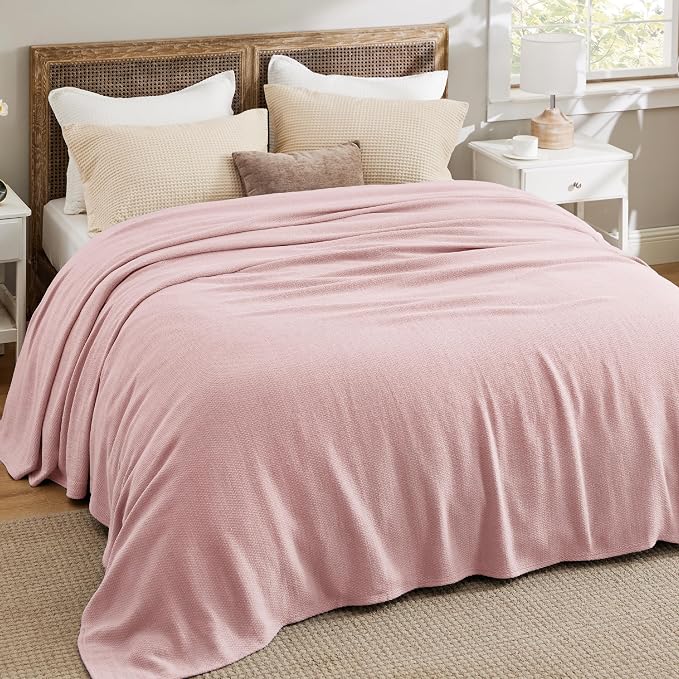 Bedsure GentleSoft 100% Cotton Blanket King Size - Image 5