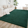 Litanika 8x10 Shag Area Rug for Living Room Bedroom, Emerald Dark Green High by Litanika