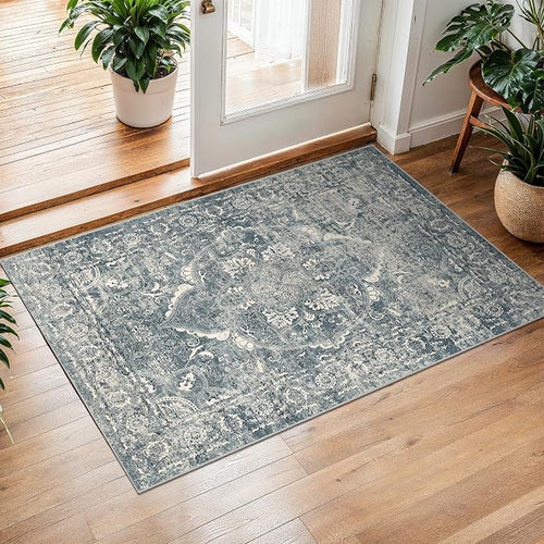 2x3 Entryway Area Rug Washable by EISUROM