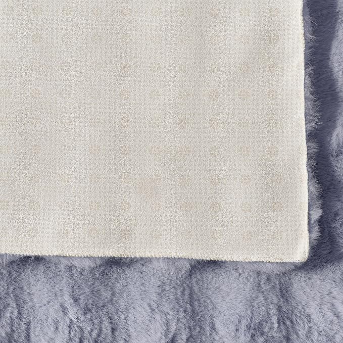 Lotus Karen Fluffy Light Grey Rug - Image 6
