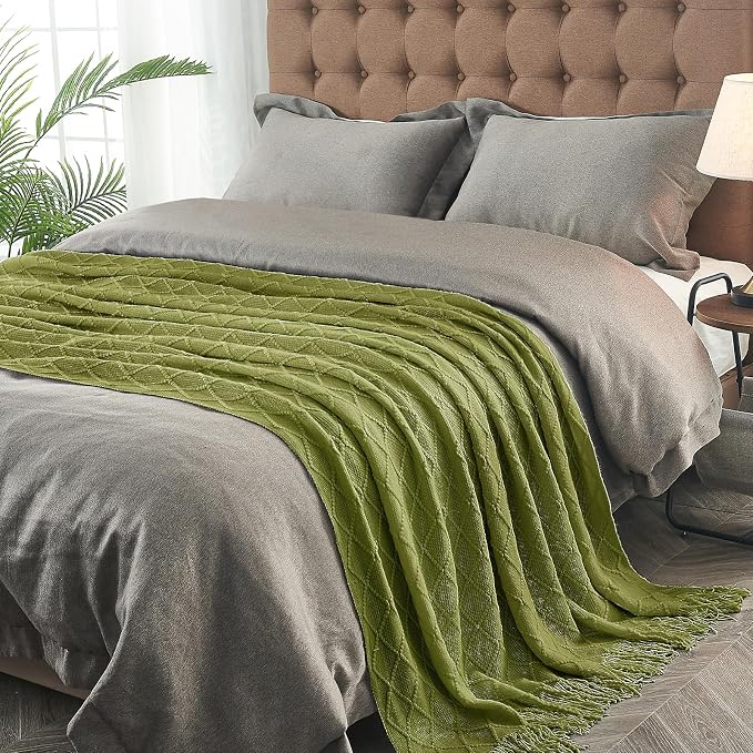 inhand Knitted Throw Blanket for Couch and Bed, Soft Living Room Home Decor - Image 3