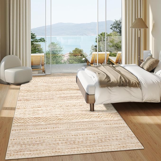 Miukiki 6x9 Area Rug for Living Room Moroccan Washable Rugs Non Slip Indoor - Image 9