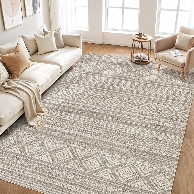 cotiled 7x9 Area Rug Living Room: Washable Boho Rugs - Image 6