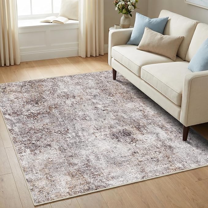 5 Square Area Rug: Washable Low Pile Carpet - Image 8
