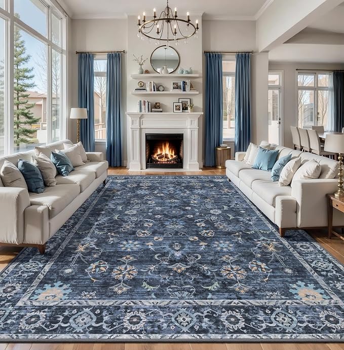 Tangsoo 10x14 Large Area Rug for Living Room, Non Slip Machine Washable Rug for by Tangsoo