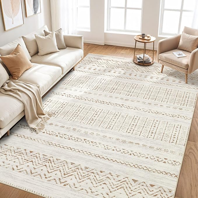 cotiled 5x7 Area Rug Living Room: Washable Boho Rugs - Image 6