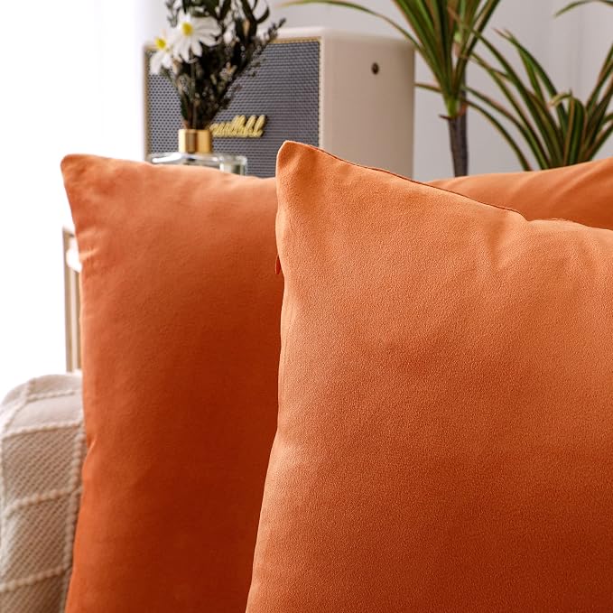 NiNi ALL Decorative Throw Pillow Covers Pack of 2, Halloween Velvet Cushion Case - Image 6