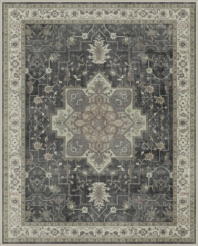 GENIMO 5x7 Area Rugs for Living Room, Machine Washable Rug, Non Slip Indoor - Image 7
