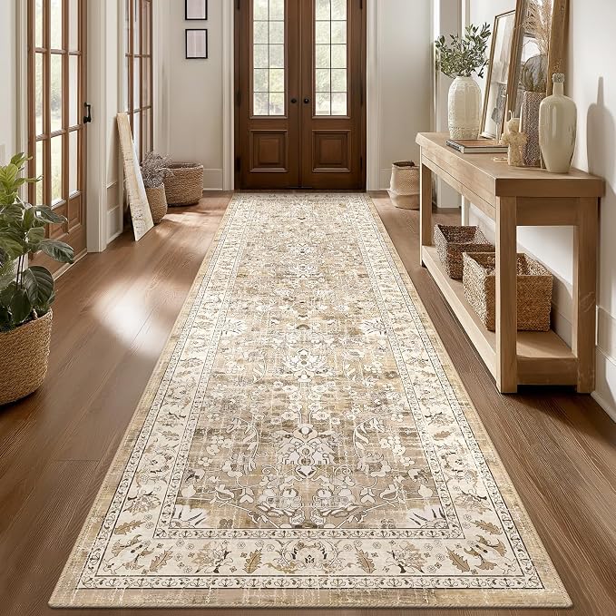 LOKHOM Washable Runner Rug, 3x10 Non-Slip Vintage Kitchen Runner Rug - Image 9