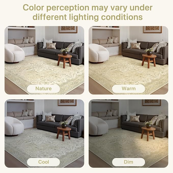 GENIMO 2X5 Washable Vintage Runner Rug - Image 8