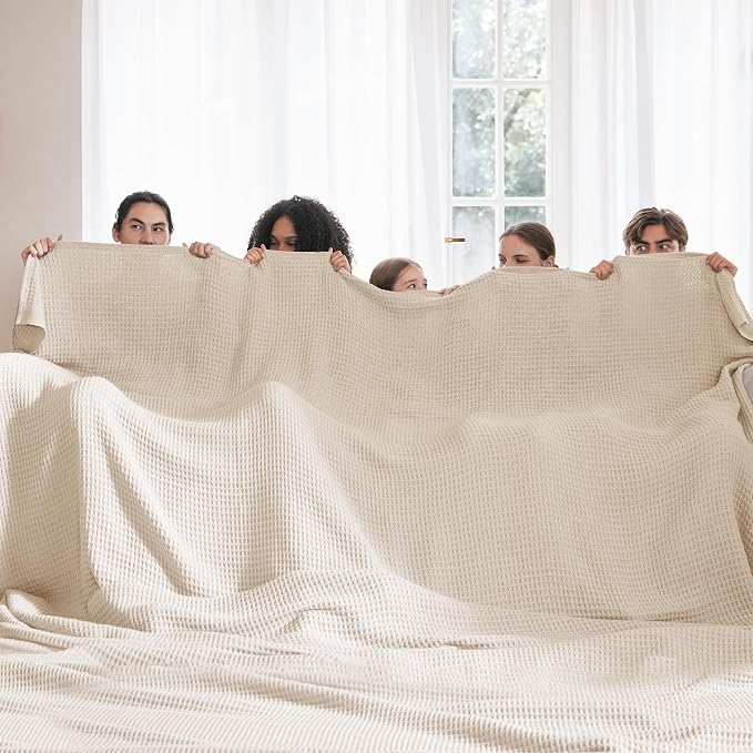 Bedsure Gentlesoft 100% Cotton Big Blanket Oversized King - Image 2