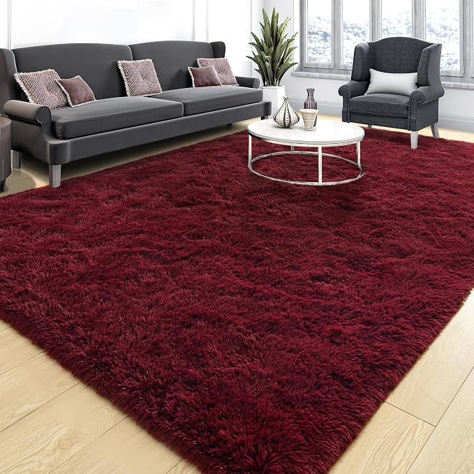 Tepook Area Rugs 9x12 for Living Room, Super Soft Fluffy Rugs for Bedroom - Image 3